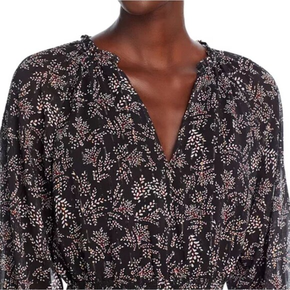 NWT Aqua Dress Women's XXL Smocked Floral Preppy Summer Boho Coastal Flowy - Picture 2 of 16